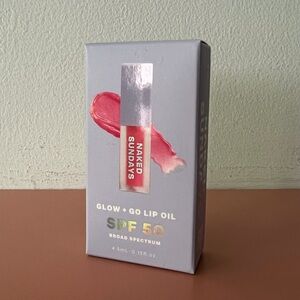 Naked Sundays SPF50 Glow + Go Lip Oil in Watermelon - NIB - full size 4.5 ml